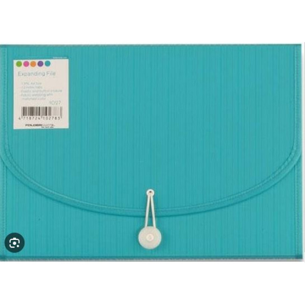 Porte document A4 - 13 poche turquois Foldermate