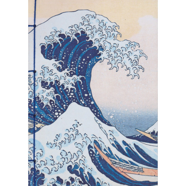 Carnet Hokusai la grande vague de kanagawa 16*23 cm