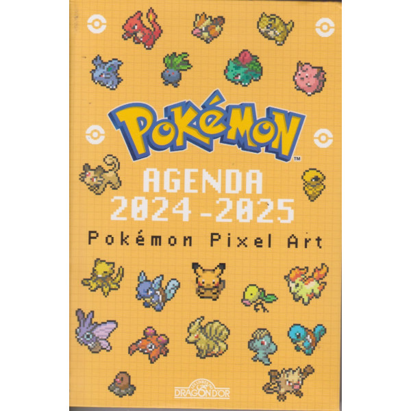 Agenda Pokémon pixel art 2024/2025