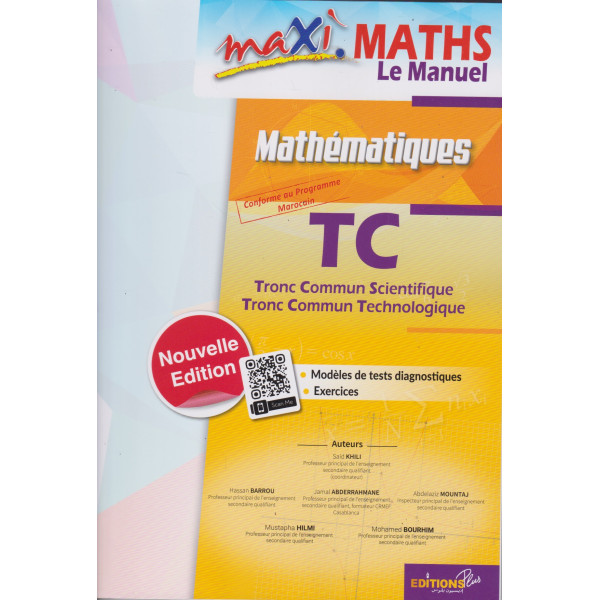 Maxi maths TC Bac Inter livre 2024