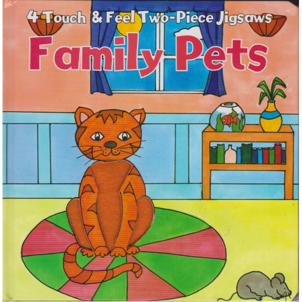 4Touch and feel 2 piece jigsaws -Family Pets