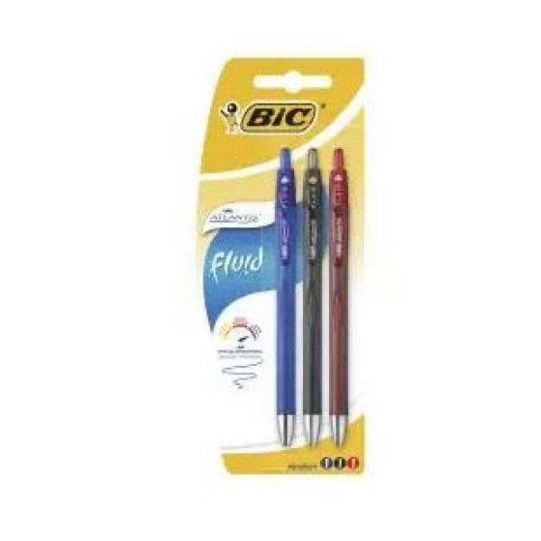 Stylo-bille BIC Atlantis 3 couleurs