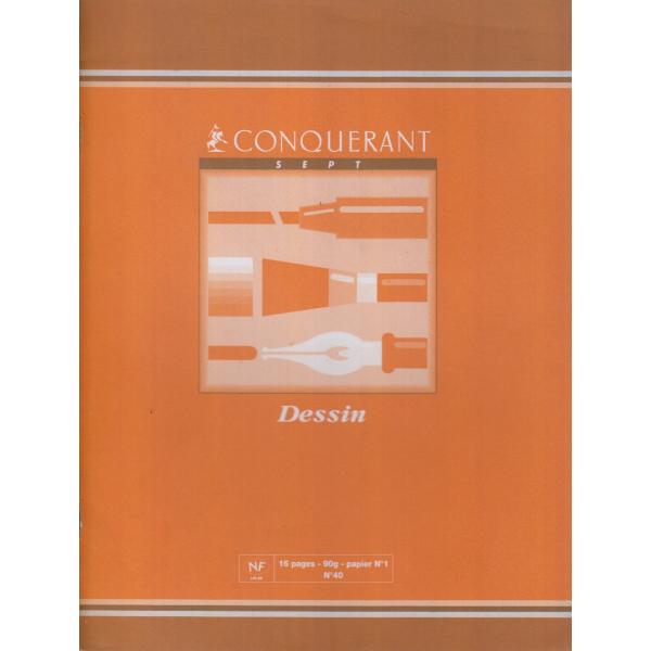 Cahier 16P 17*22 90G POLY Conquerant