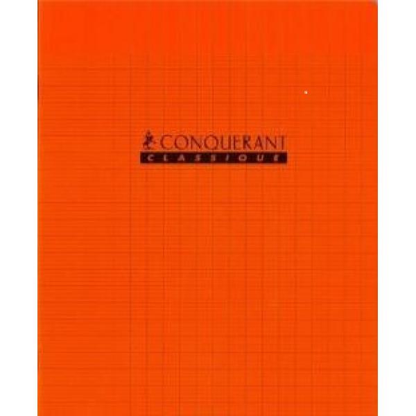 Cahier piqué 48P 17*22 90G POLY GC Orange Conquérant