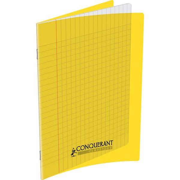 Cahier 192P 24*32 90G POLY GC Jaune Conquérant