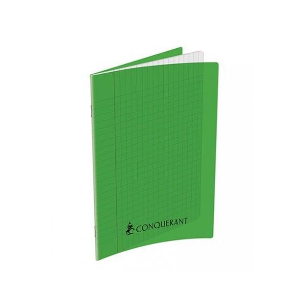 Cahier 192P 17*22 70G POLY GC Vert Conquérant