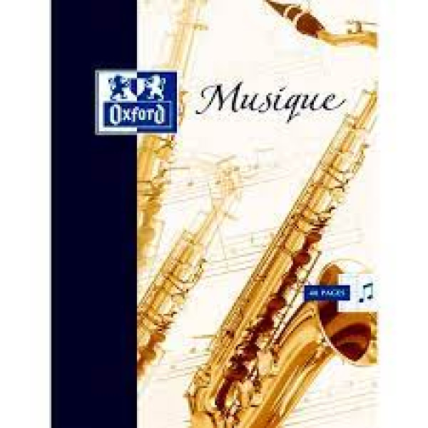 Cahier musique 48P A4 90G Oxford