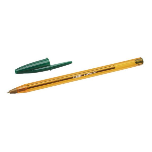 Stylo bille Bic cristal fine Vert