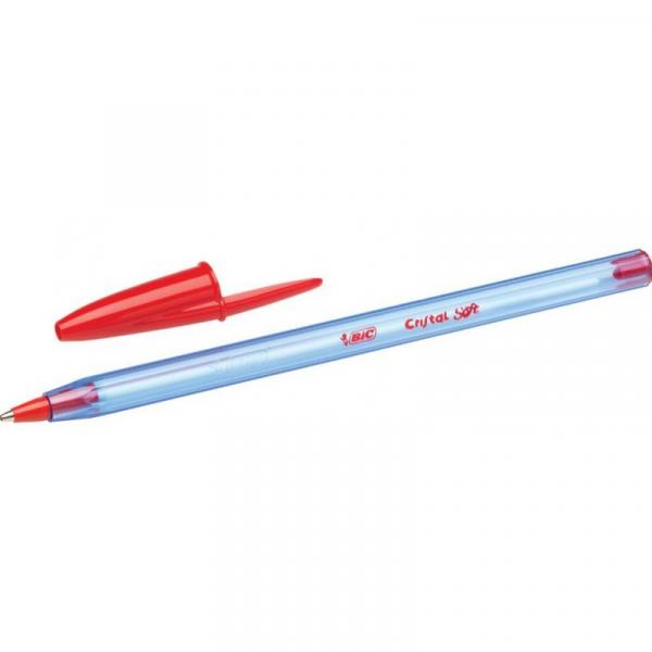 Stylo bille Bic cristal soft Rouge