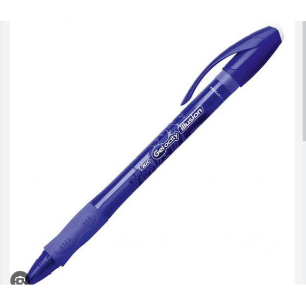 Stylo gel-ocity illusion bic bleu ref 943440