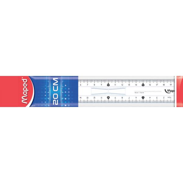 Double Dècimetre cristal 20 cm