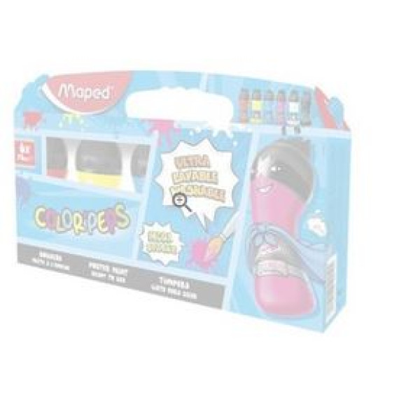 6 Gouaches prêtes à l'emploi 75ml Color'peps