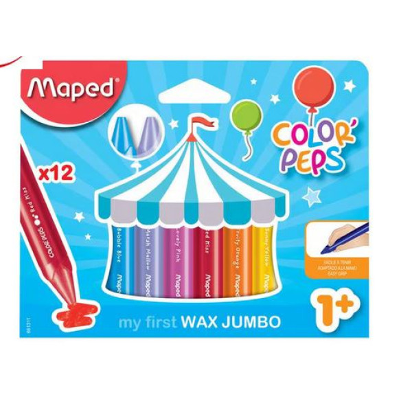 12 crayons de cire ref 861311