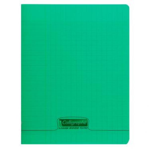 Cahier 192P 17*22 90G POLY GC Vert Calligraphe