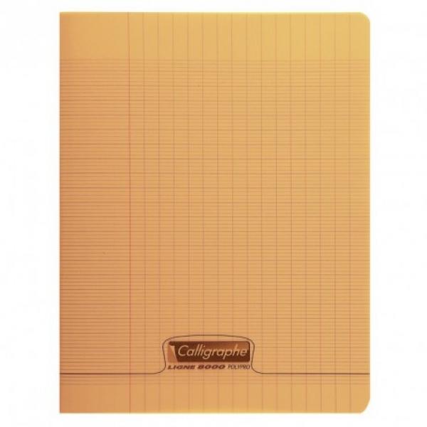 Cahier 192P 17*22 90G POLY GC Orange Calligraphe