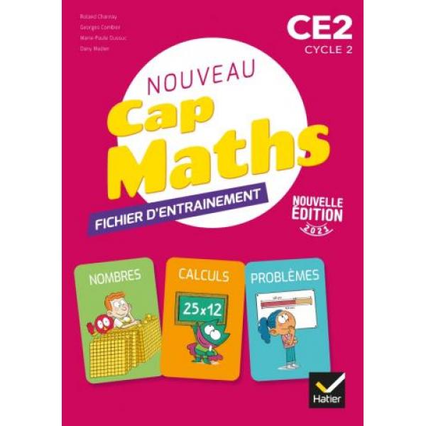 Cap maths CE2 fichier+livret de problèmes+CA géométrie 2021 