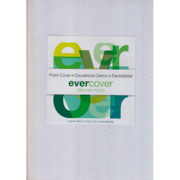 Couverture carton cuir blanc 2784