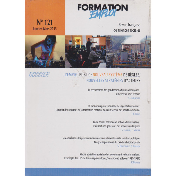 Formation emploi N° 121