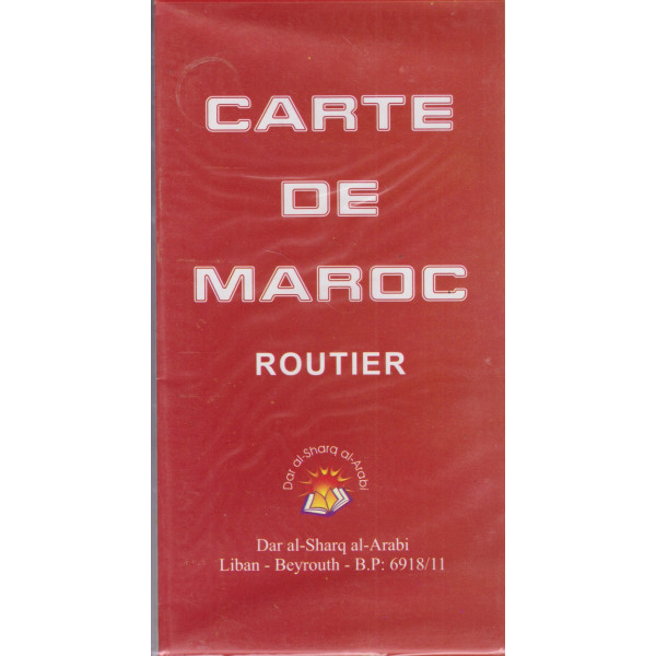 Carte de Maroc routier