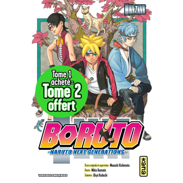 Pack Boruto - Naruto Next Generations T1 et T2offert