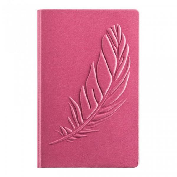 Cahier 160P A5 70G SP Rose Plumes Brunnen