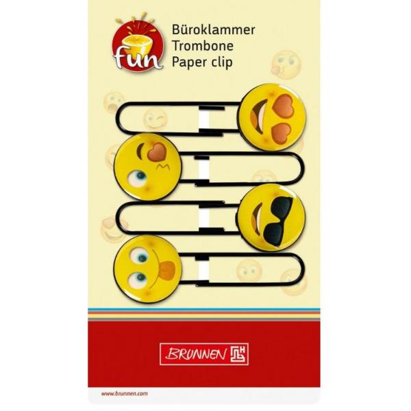 Trombones fantaisie Brunnen smiley 5.5cm