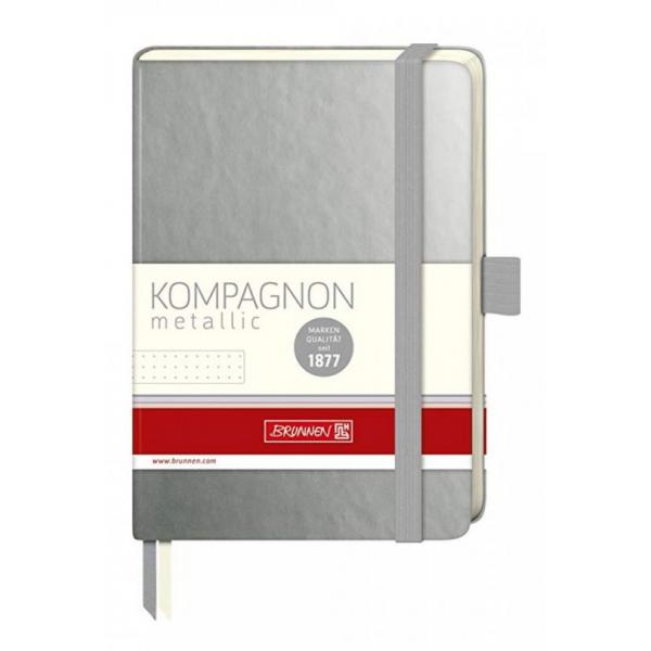 Carnet de note A6 80gr pointillé argent métallique 10-5553892