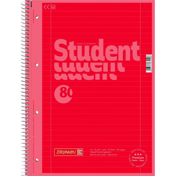 Cahier 160P A4 70G SP Orange Brunnen