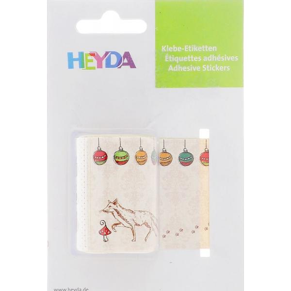 Etiquette heyda adhesive arbre+oiseau