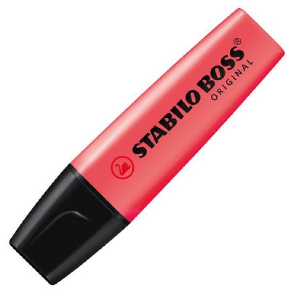 Marqueur Fluo rouge Stabilo Boss original 70/40