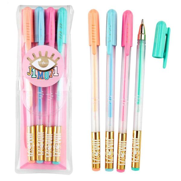 Set de 4 stylos J1MO71 Gel Lisa et Lena