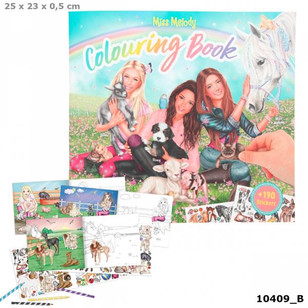 Album de coloriage Miss Melody Animals