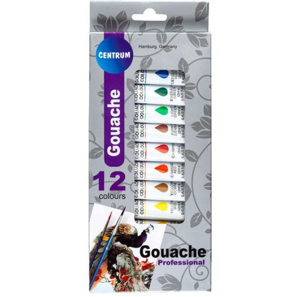 12 Tubes de gouache 12 ml 83551