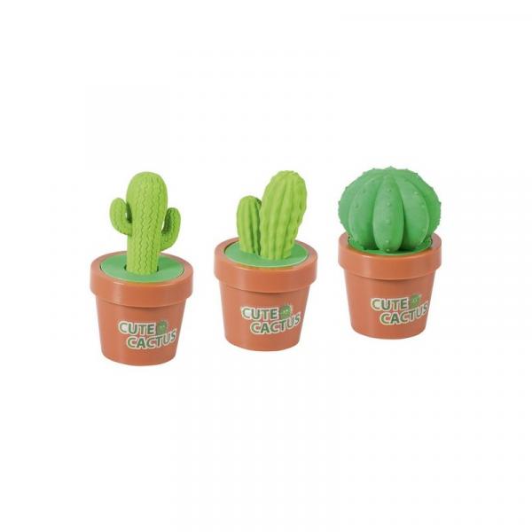 Taille crayon + gomme fantaisie brunnen cactus 