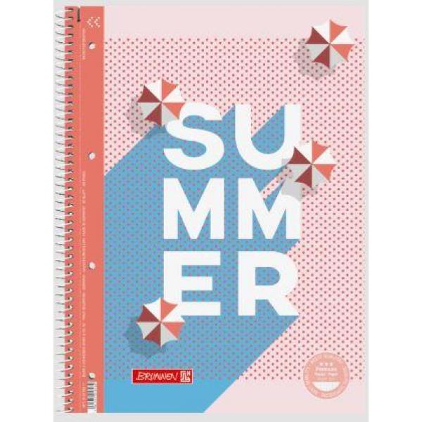 Cahier 160P A4 70G SP Couleurs of Holiday Brunnen
