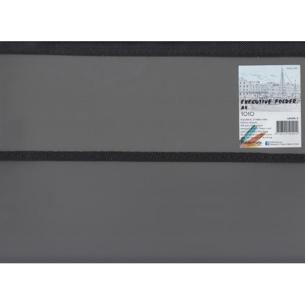 Porte document A4 avec pochette gris FE 1010