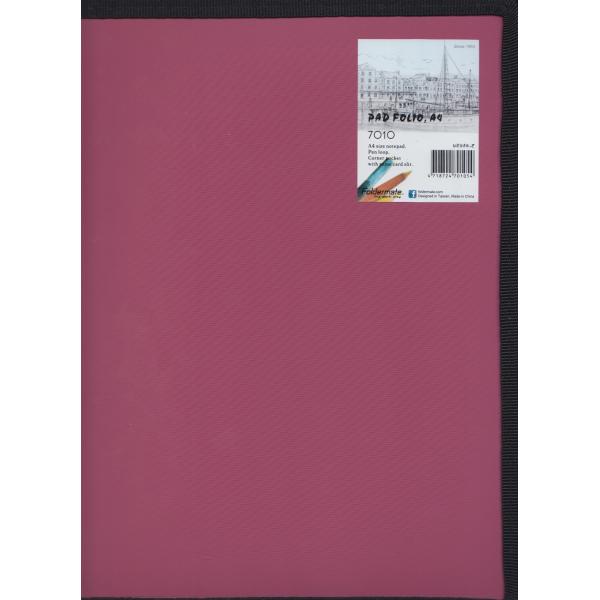 Porte Bloc pad folio A4 FE-7010-rouge