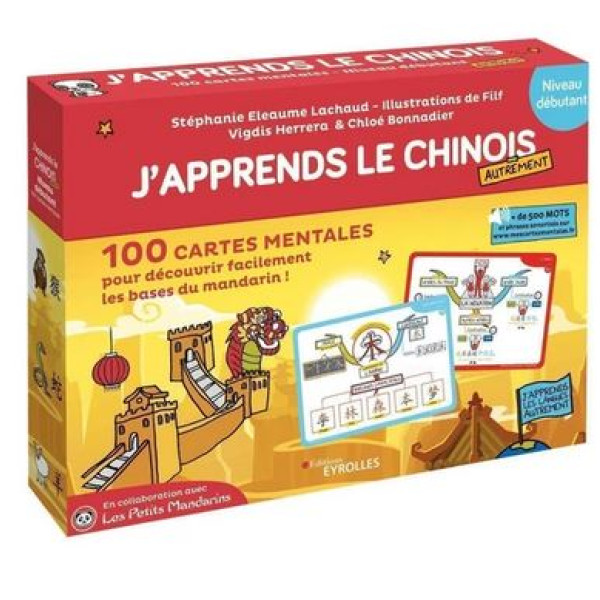 J'apprends le chinois autrement 100 cartes mentales pour découvrir facilement les bases du mandarin