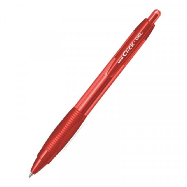 Stylo gel uni click 0.7mm rouge