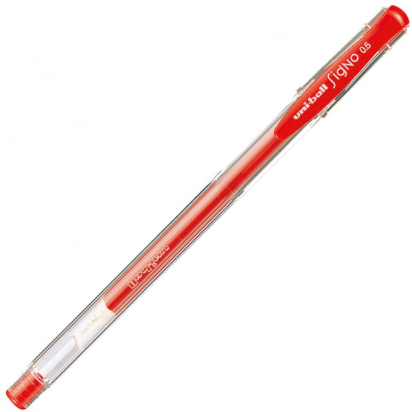 Stylo gel signo UM100 rouge 