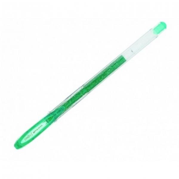 Stylo gel pailleté Signo UM120 vert