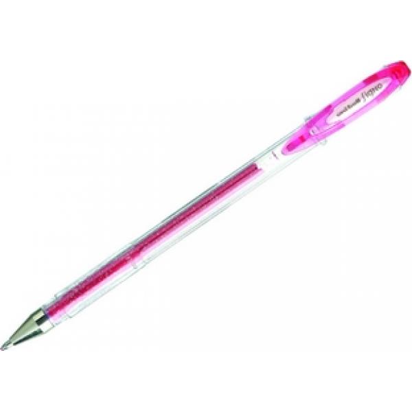 Stylo gel pailleté Signo UM120 rose