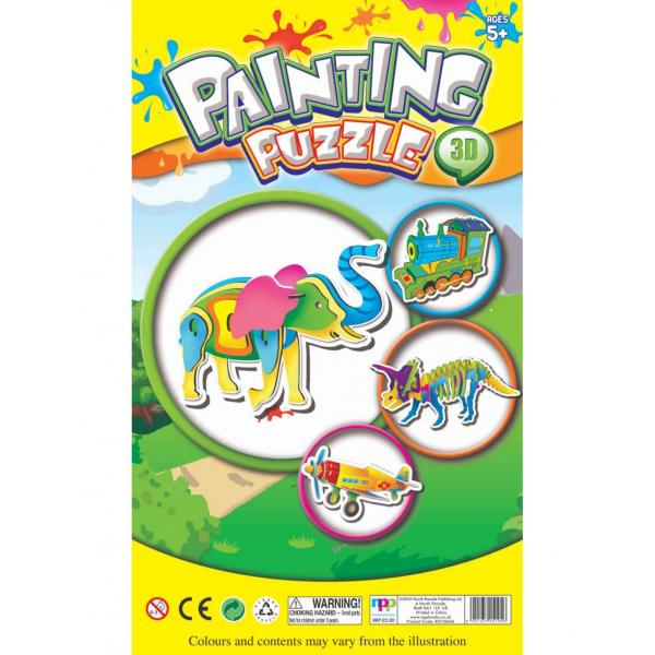 Painting Puzzle 3D -Elephant