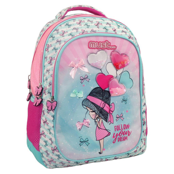 Sac a dos Must 3 poches girl with balloons
