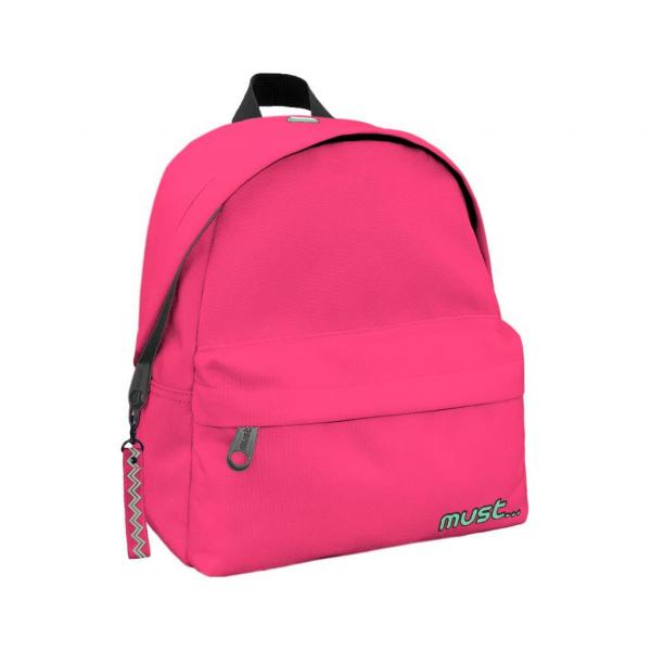 Sac a dos Must Monochrome 2 poches 900D rpet rose fluo