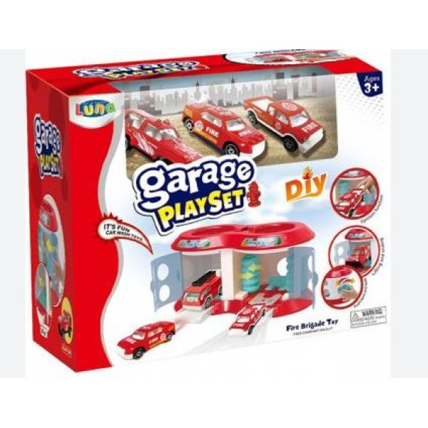 Garage playset 29*15.5*24 cm Rouge