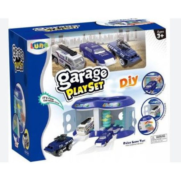 Garage playset 29*15.5*24 cm Bleu