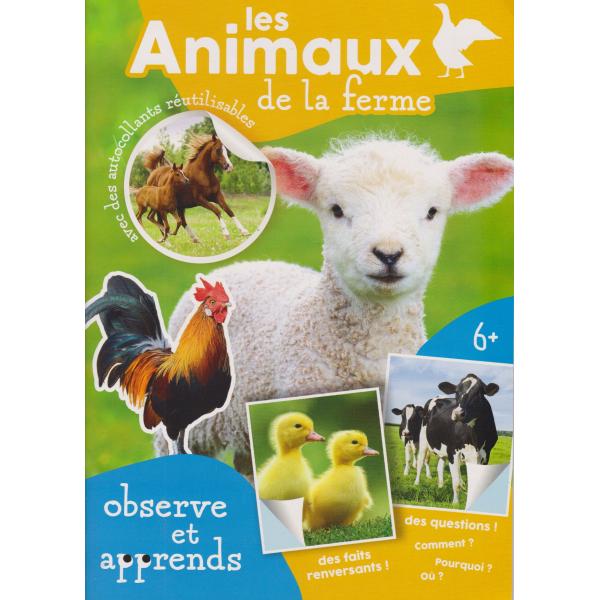 Observe et apprends +6ans -Les animaux de la ferme