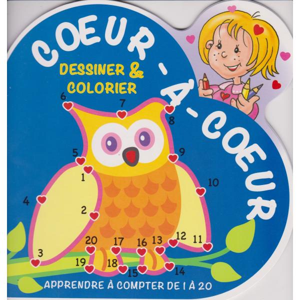 Cœur à cœur -Apprendre à compter de 1 à 20 Hibou