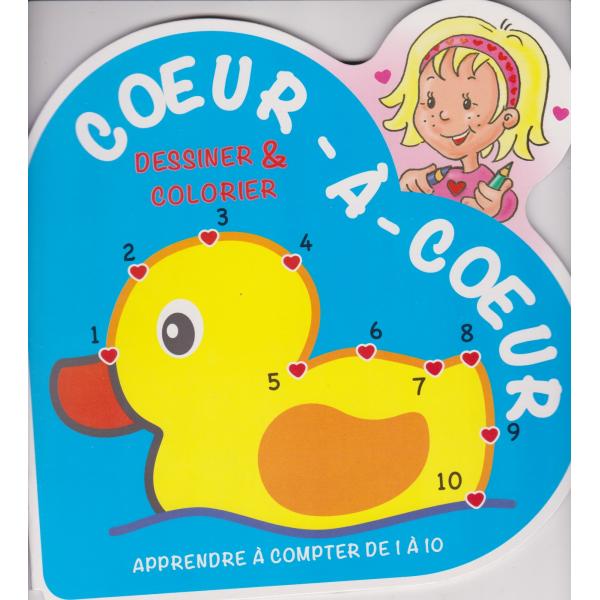 Cœur à cœur -Apprendre à compter de 1 à 10 Canard 